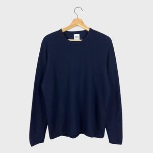 Zara Blue Crewneck Long-Sleeve Sweatshirt